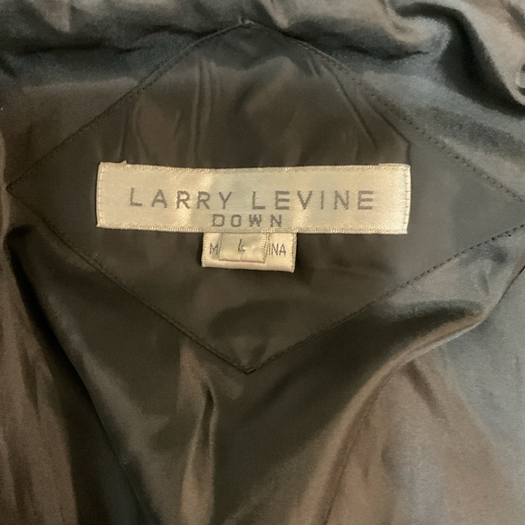 Larry Levine Down Womens Black Long Sleeve Winter Coat Size Large - Picture 11 of 16